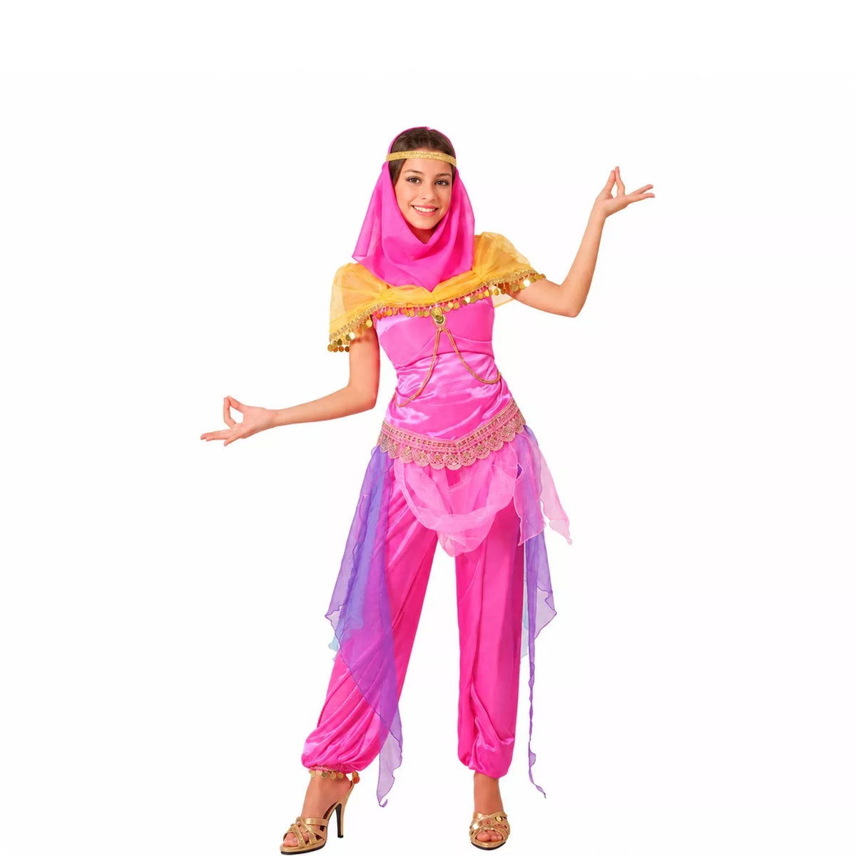 Translation missing: es.Disfraz de Princesa Árabe Elegante Rosa, para mujer