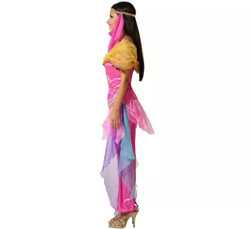 Disfraz de Princesa Árabe Elegante Rosa, para mujer