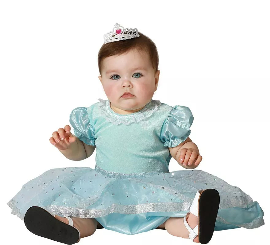 Translation missing: es.Disfraz de Princesa azul celeste para bebé