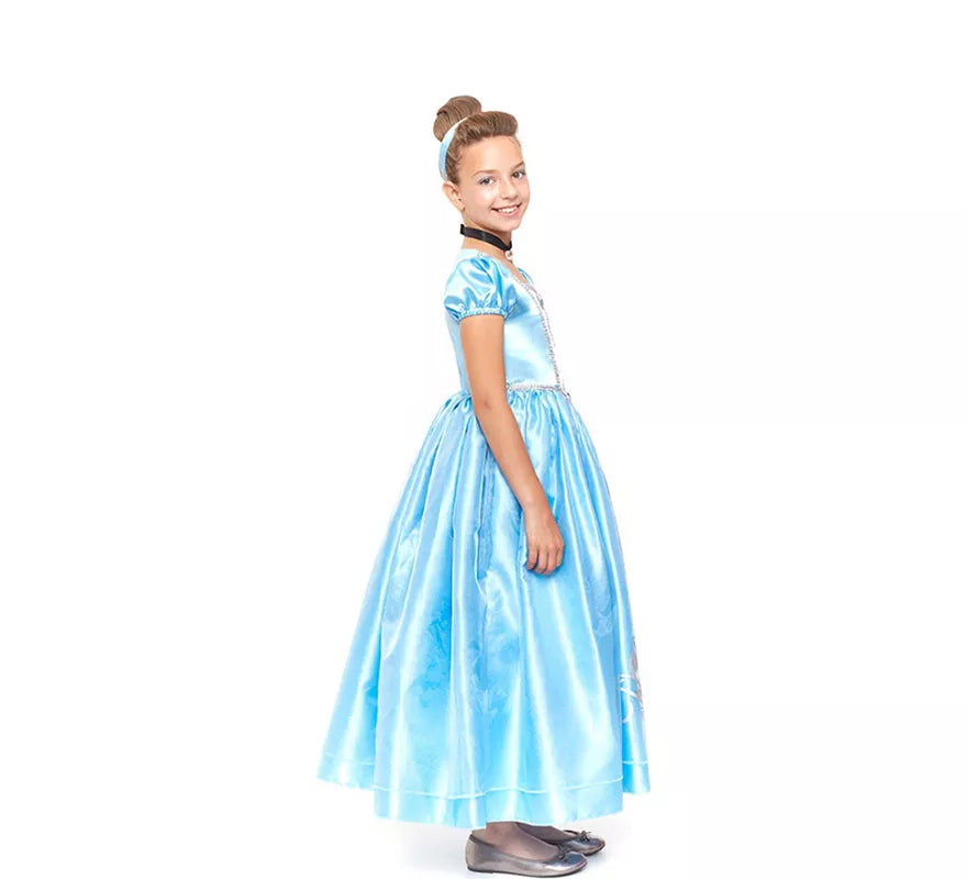 Translation missing: es.Disfraz de Princesa Azul de Cuento de Hadas para niña