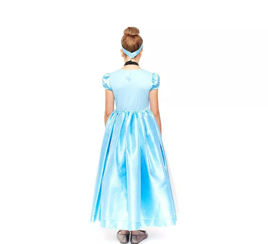 Translation missing: es.Disfraz de Princesa Azul de Cuento de Hadas para niña