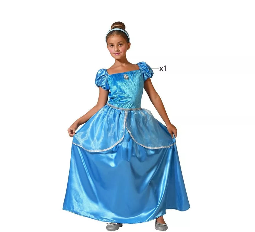 Translation missing: es.Disfraz de Princesa azul para niña
