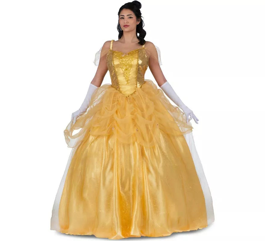 Translation missing: es.Disfraz de Princesa Bella amarilla para mujer