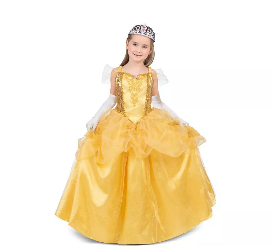 Translation missing: es.Disfraz de Princesa Bella amarilla para niña