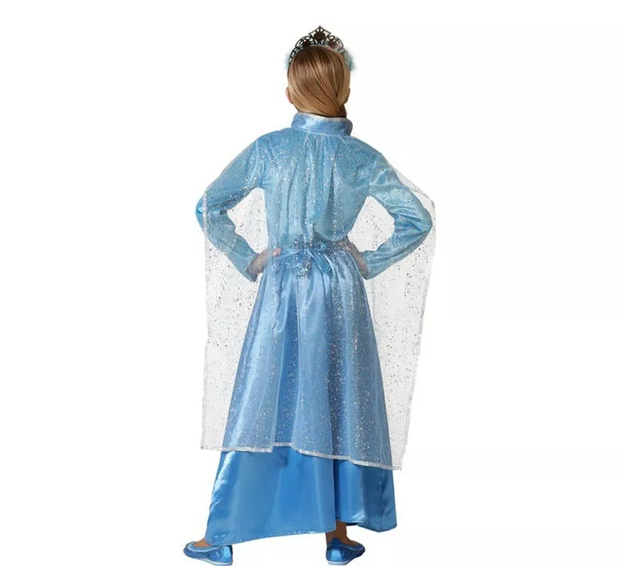 Translation missing: es.Disfraz de Princesa con capa azul para niña