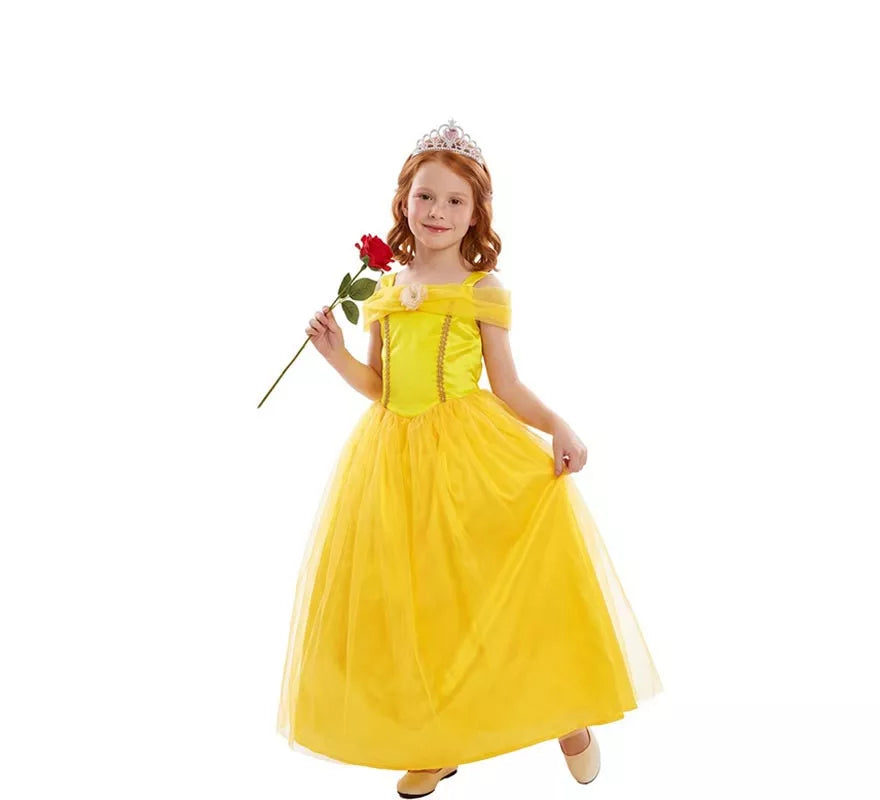 Translation missing: es.Disfraz de Princesa de Cuento amarilla para niña