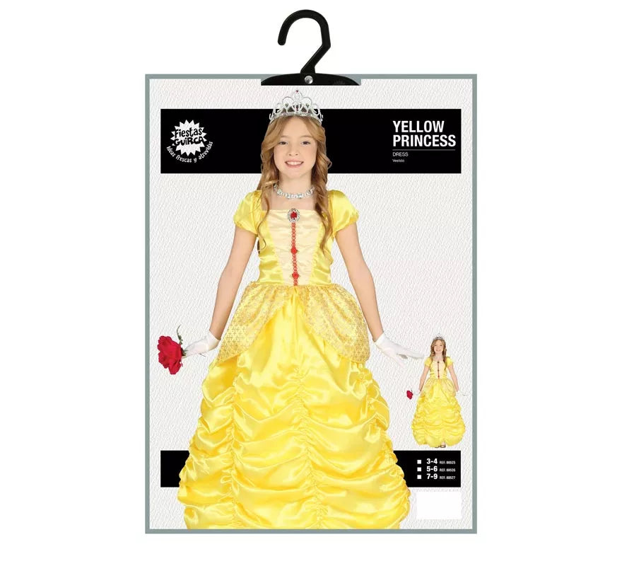 Translation missing: es.Disfraz de Princesa de cuento Amarilla para niña