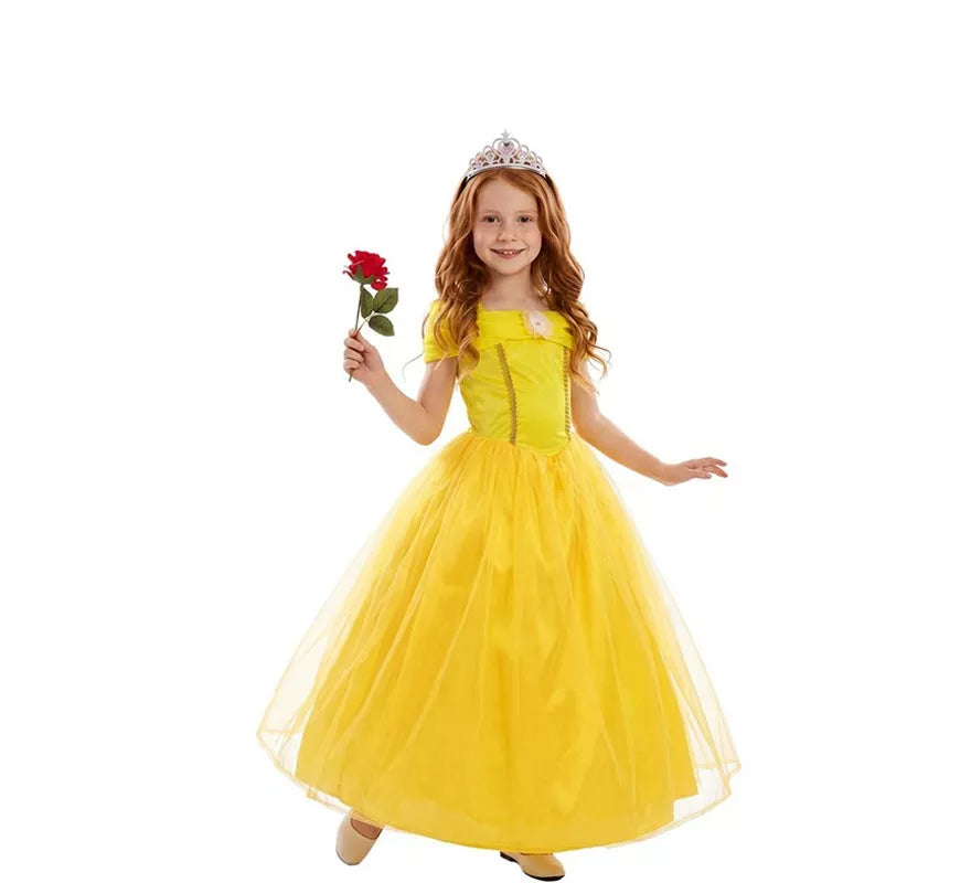 Translation missing: es.Disfraz de Princesa de Cuento amarilla para niña