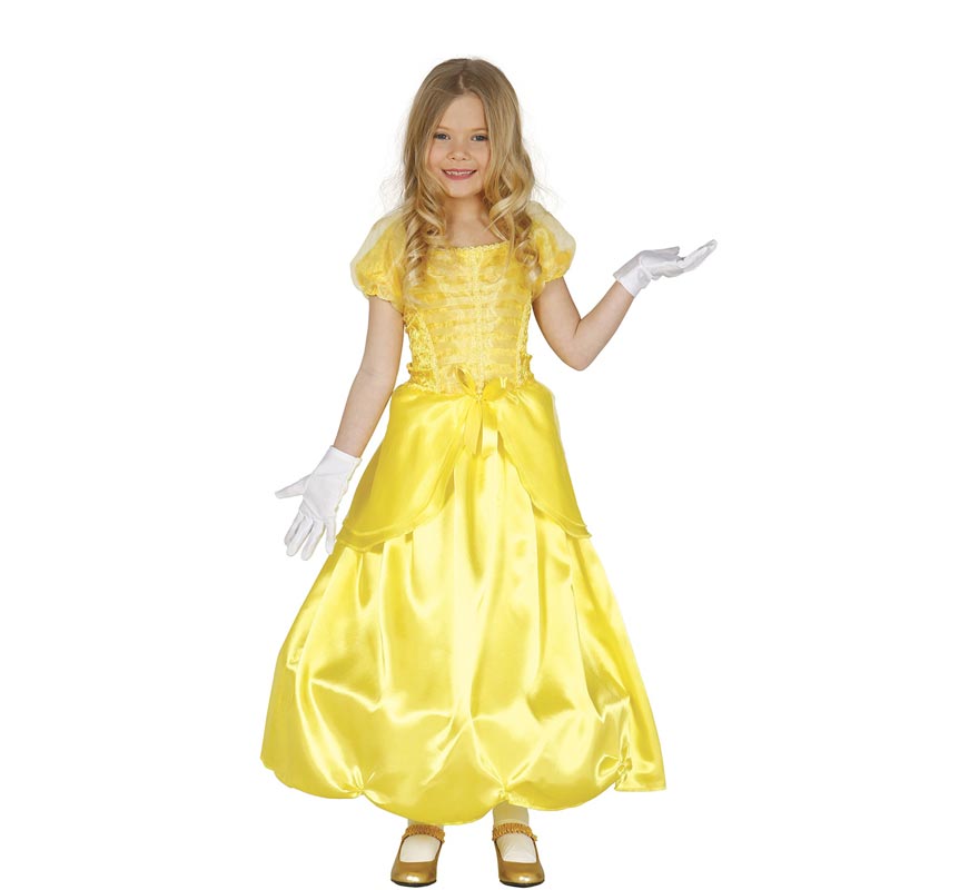 Disfraz de Princesa de Cuento amarilla para niña