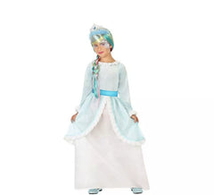Disfraz de Princesa del Hielo Azul para niña