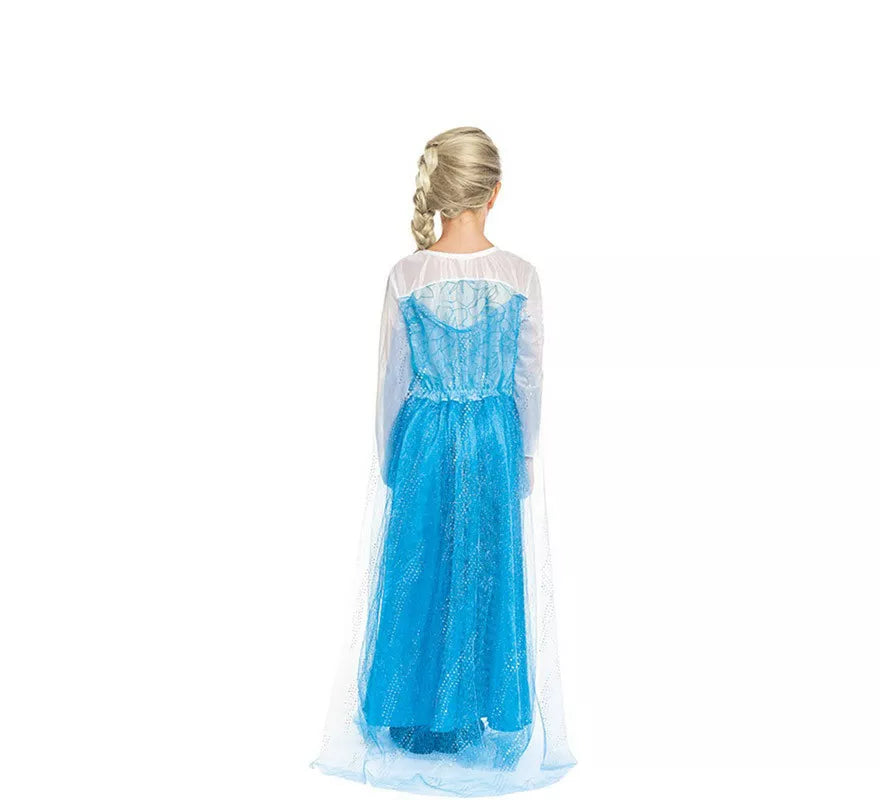 Translation missing: es.Disfraz de Princesa del Hielo Azul para niña