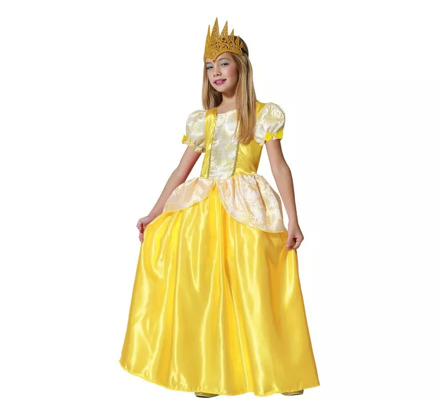 Disfraz de Princesa dorada de Cuento para niña