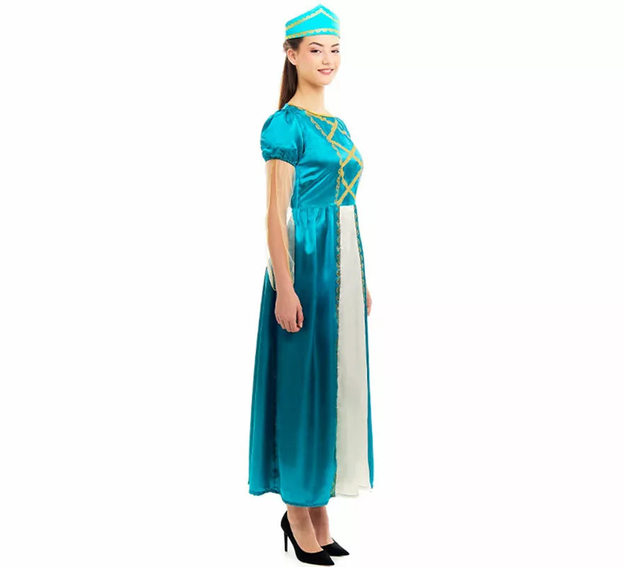 Translation missing: es.Disfraz de Princesa Medieval azul para mujer