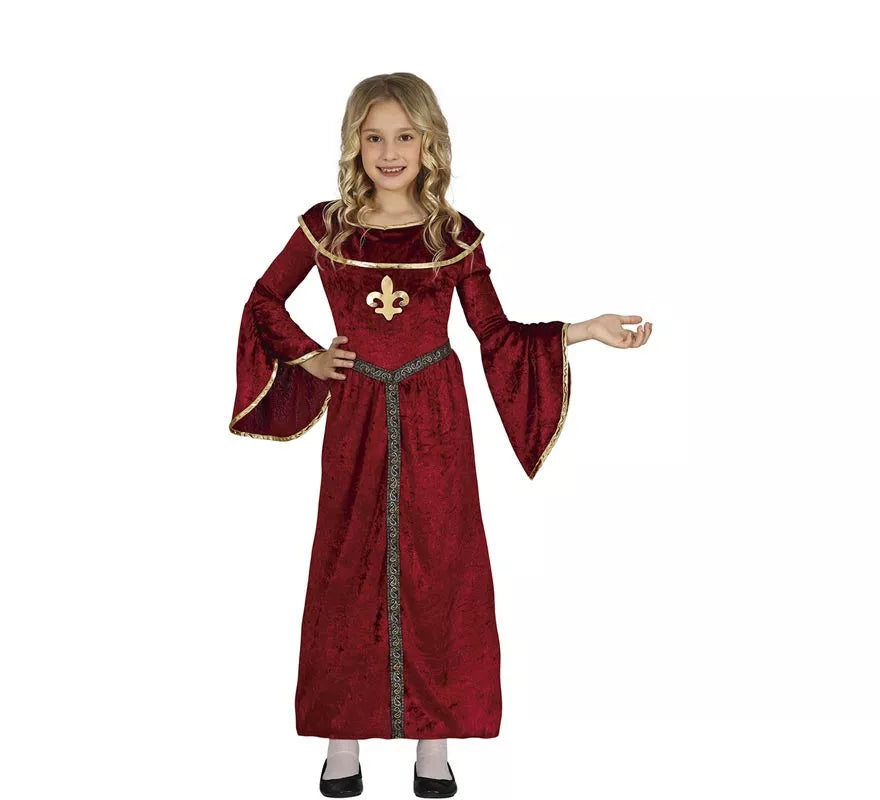 Translation missing: es.Disfraz de Princesa Medieval con mangas para niña