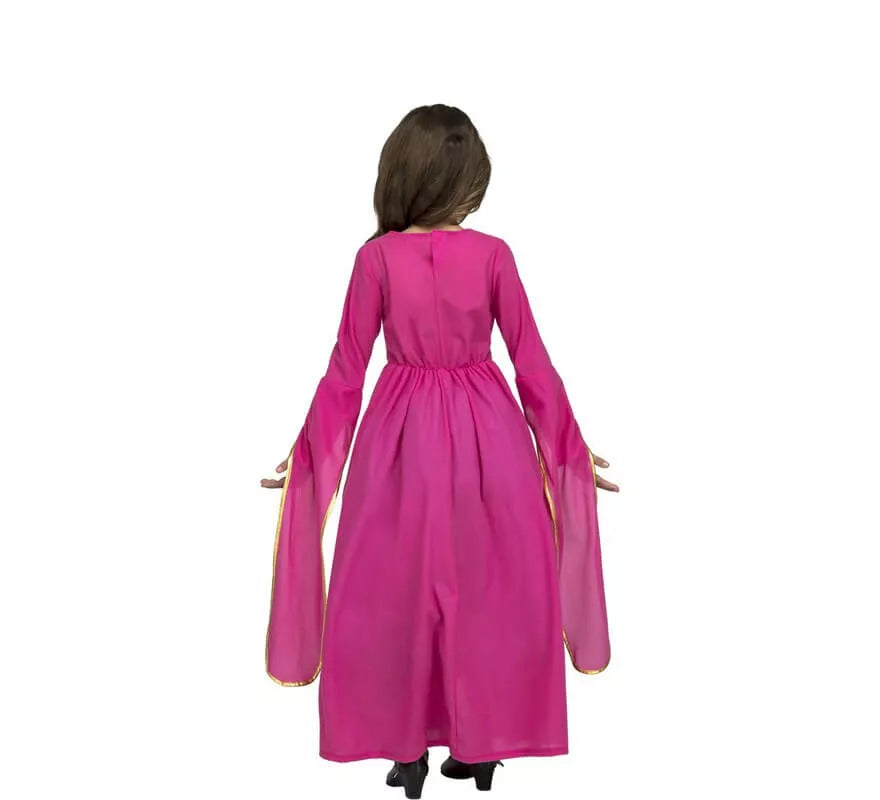 Translation missing: es.Disfraz de Princesa Medieval Rosa para niña