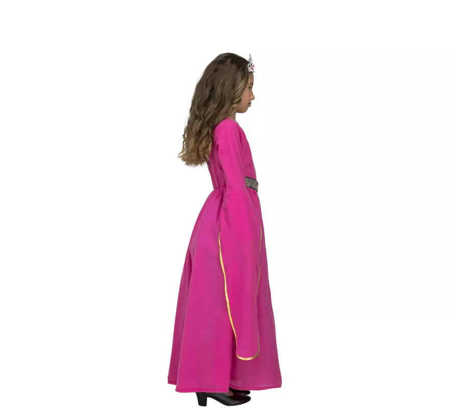 Disfraz de Princesa Medieval Rosa para niña