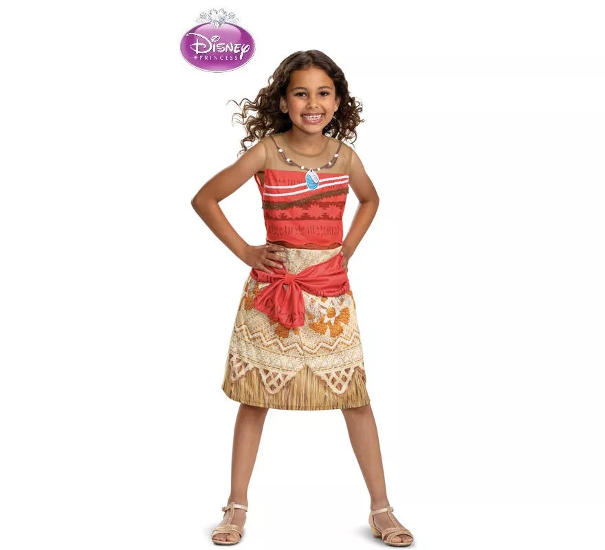 Translation missing: es.Disfraz de Princesa Moana Vaiana Clásica para niña