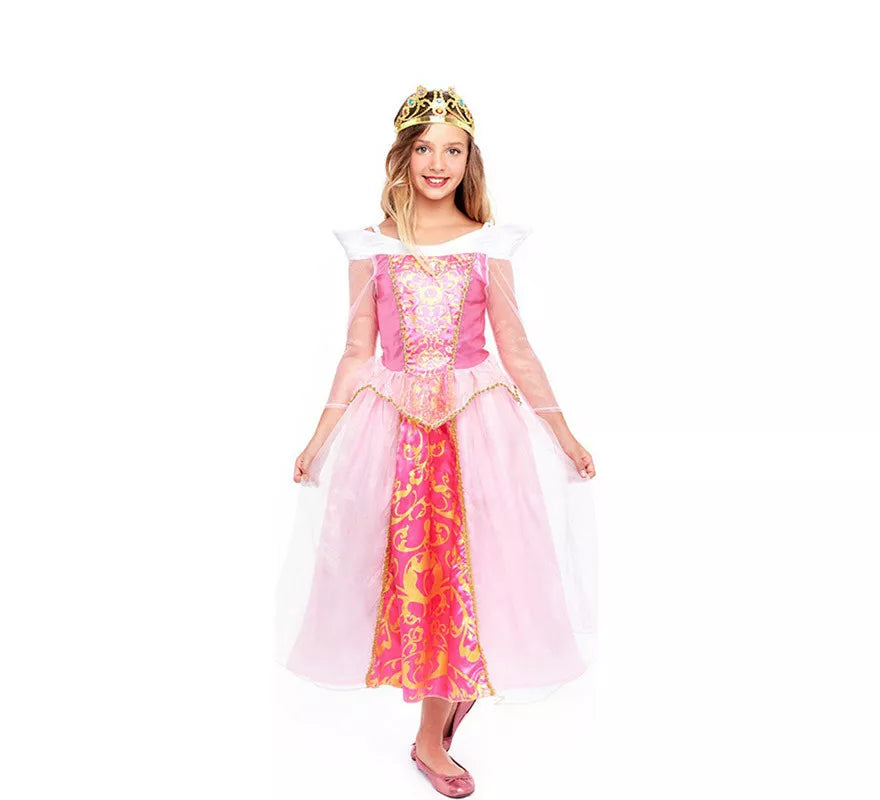 Translation missing: es.Disfraz de Princesa Rosa de Cuento para niña