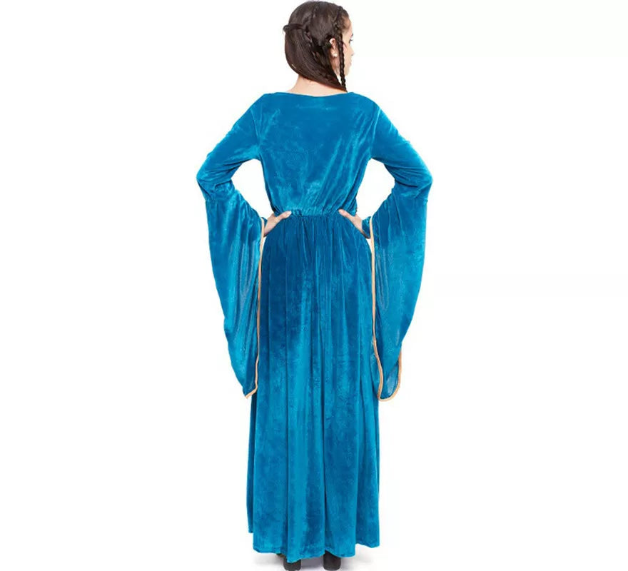 Translation missing: es.Disfraz de Princesa Vikinga o Medieval Azul para mujer
