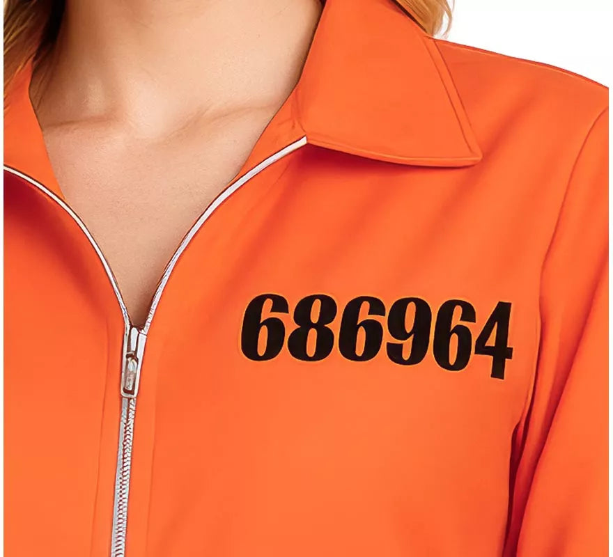 Disfraz de Prisionera naranja para mujer