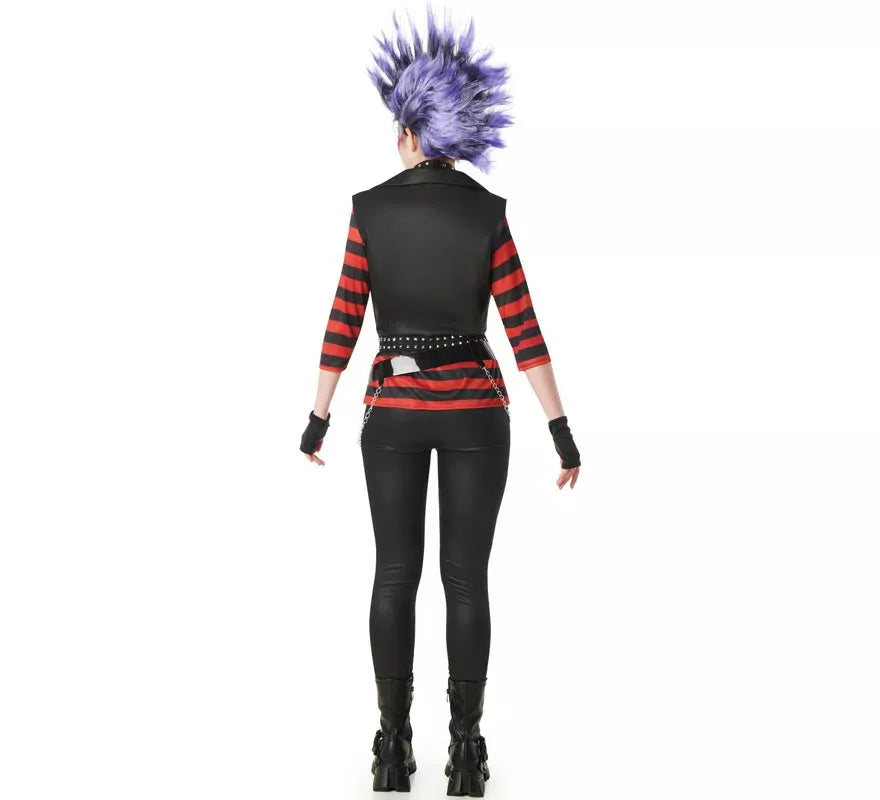 Translation missing: es.Disfraz de Punky a Rayas para mujer