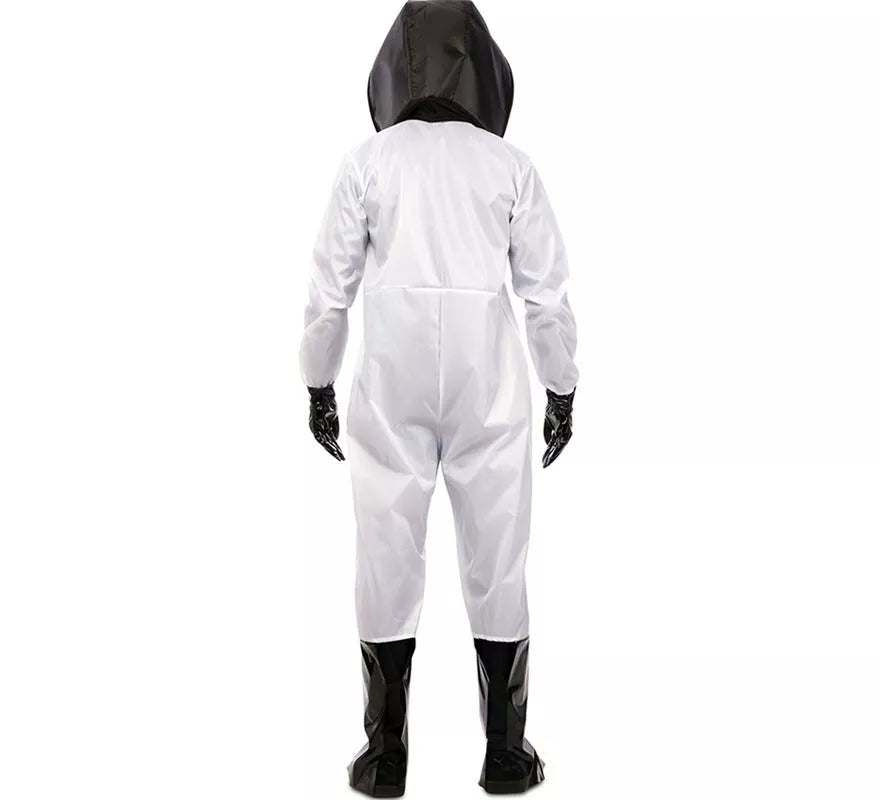 Translation missing: es.Disfraz de Químico en traje blanco y negro para hombre