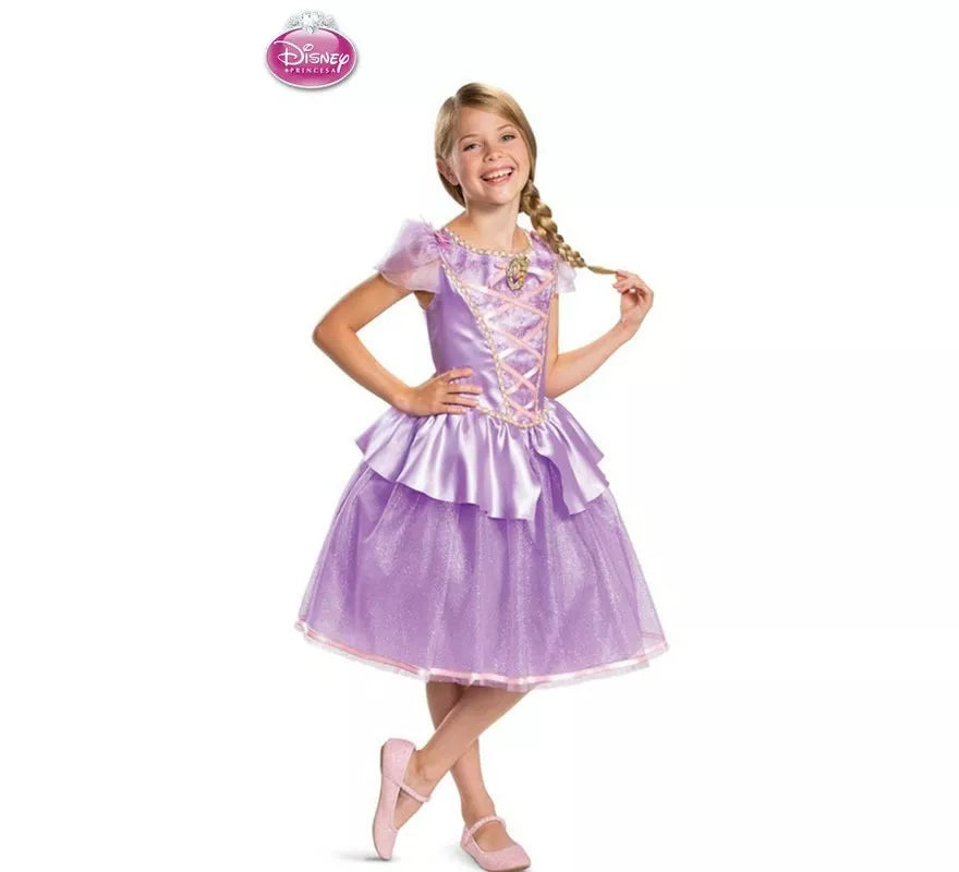 Translation missing: es.Disfraz de Rapunzel Disney Enredados Deluxe para niña