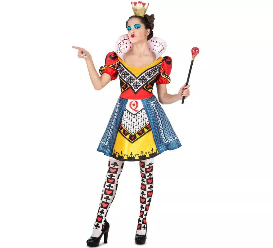 Translation missing: es.Disfraz de Reina de Corazones con medias para mujer