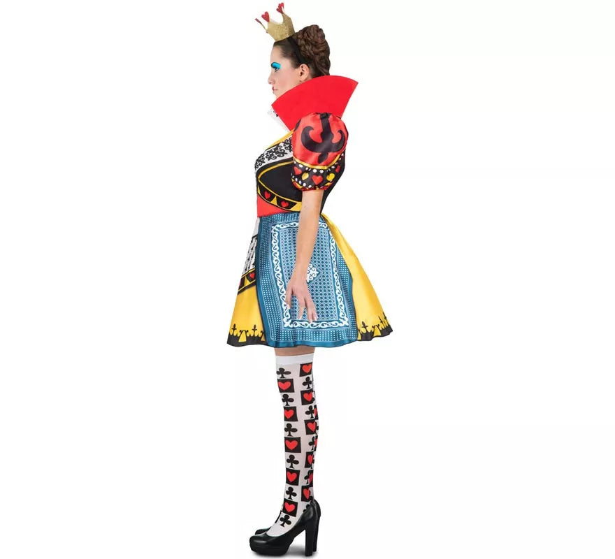 Translation missing: es.Disfraz de Reina de Corazones con medias para mujer