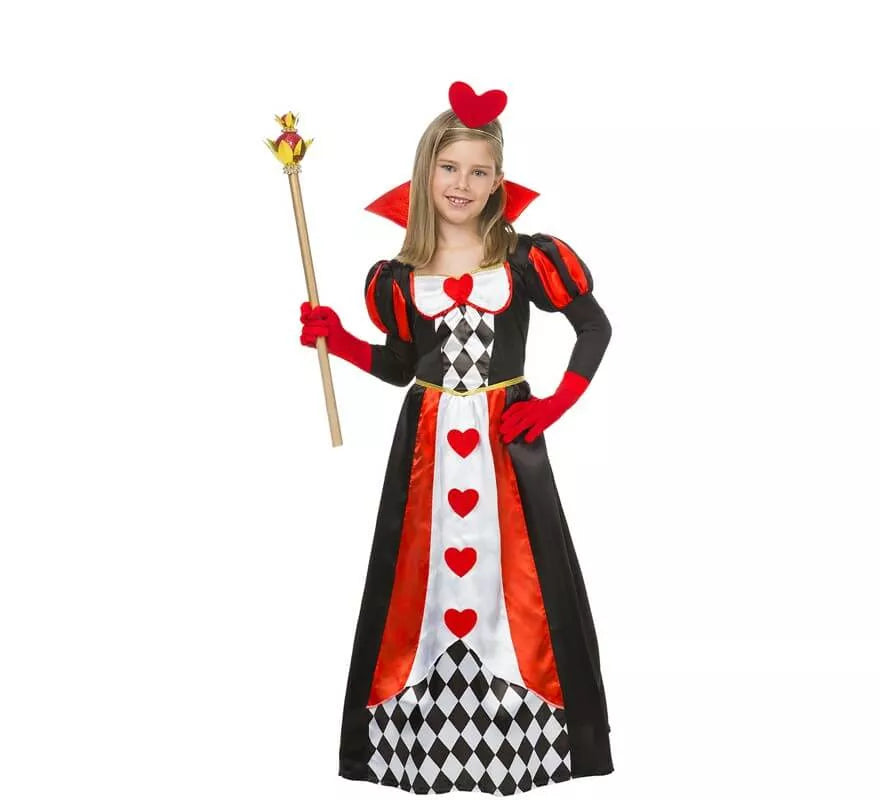 Translation missing: es.Disfraz de Reina de Corazones para niña