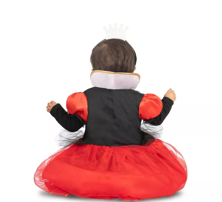Translation missing: es.Disfraz de Reina de Corazones rojos con diadema para bebé y niña