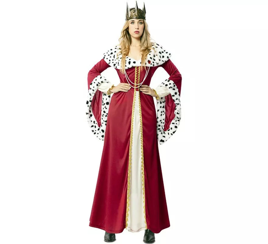 Translation missing: es.Disfraz de Reina Medieval con estampado deluxe para mujer
