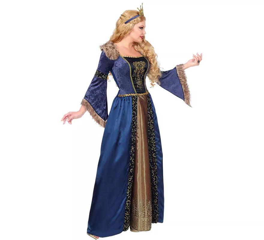 Translation missing: es.Disfraz de Reina Medieval Largo para mujer