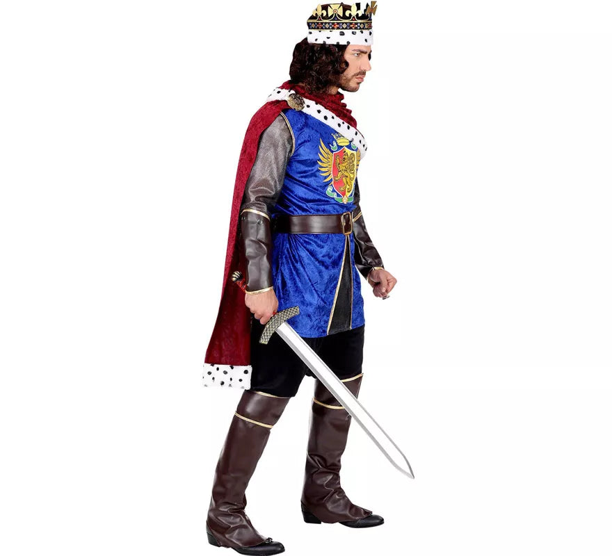 Disfraz de Rey de Guerreros Medieval para hombre