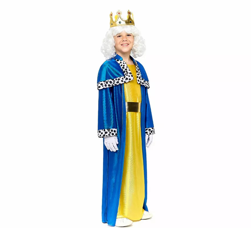 Translation missing: es.Disfraz de Rey Mago azul para niño