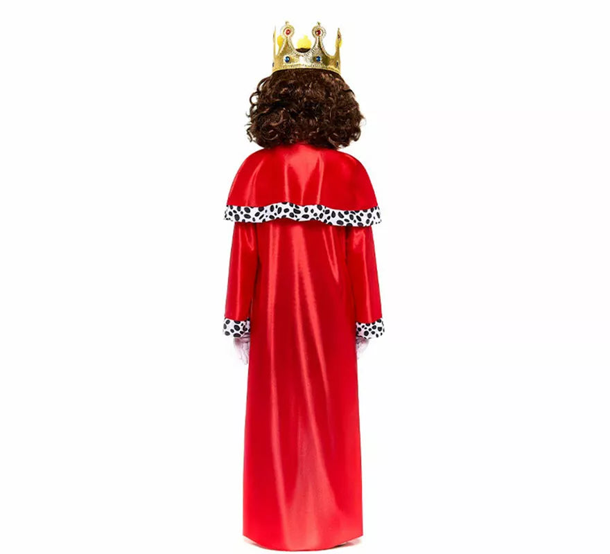 Disfraz de Rey Mago roja para niño