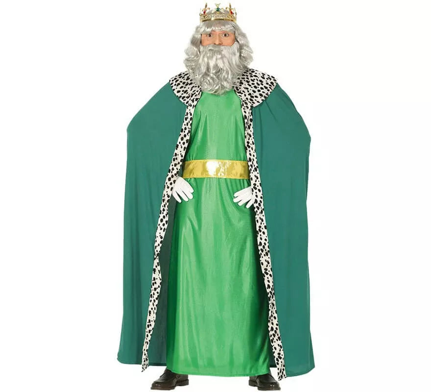 Translation missing: es.Disfraz de Rey Mago Verde para hombre