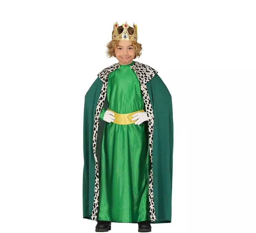 Translation missing: es.Disfraz de Rey Mago Verde para niño