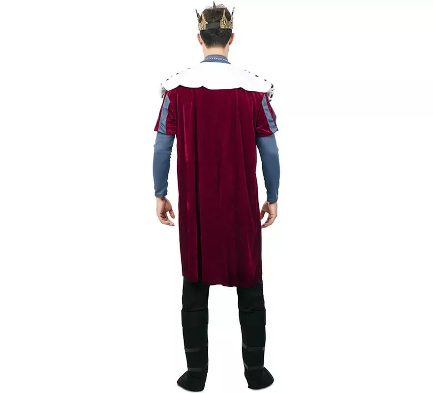 Translation missing: es.Disfraz de Rey Medieval con estampado deluxe para hombre