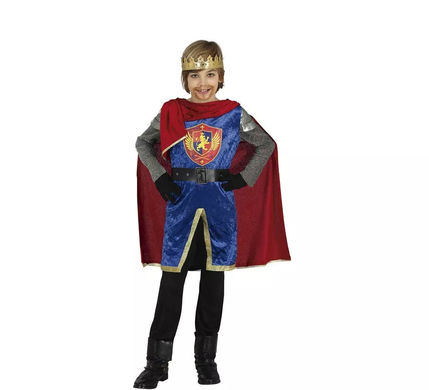 Translation missing: es.Disfraz de Rey Medieval Elegante con capa para niño