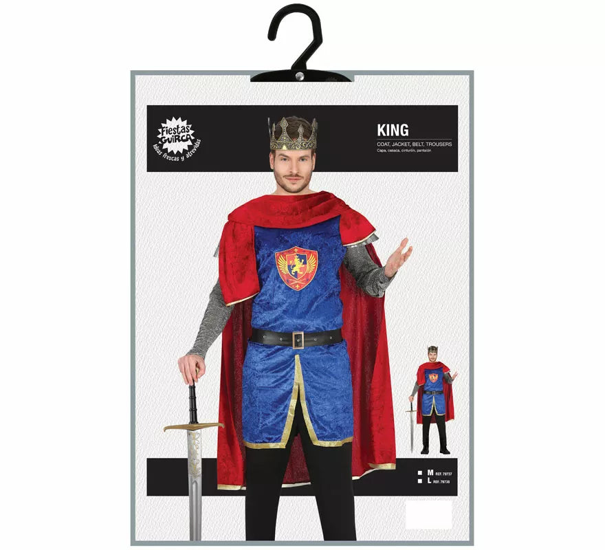 Translation missing: es.Disfraz de Rey Medieval para hombre