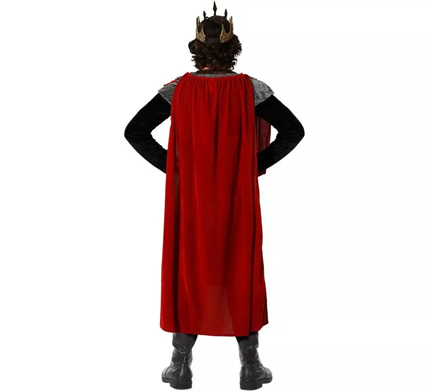 Translation missing: es.Disfraz de Rey Medieval rojo para hombre