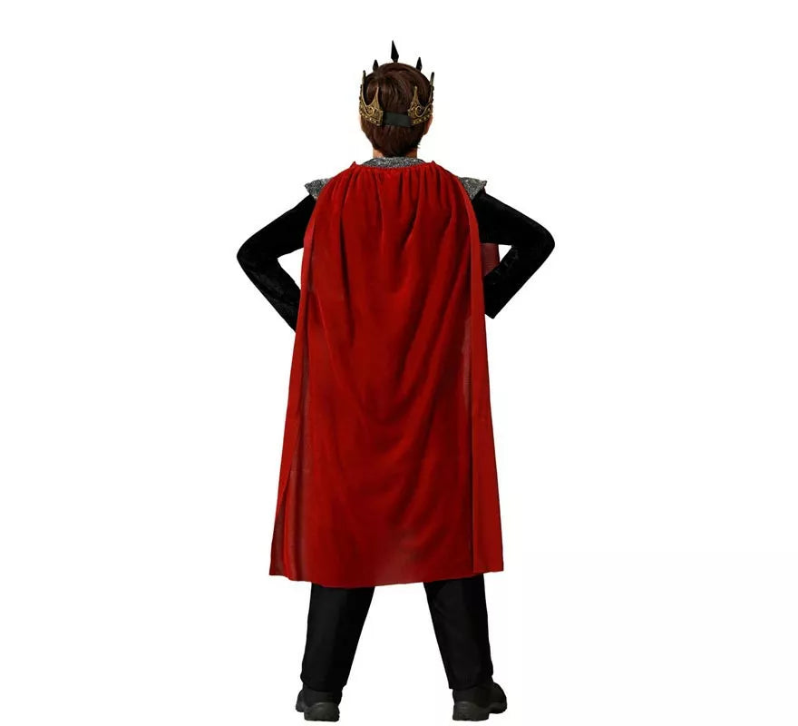 Translation missing: es.Disfraz de Rey Medieval rojo para niño