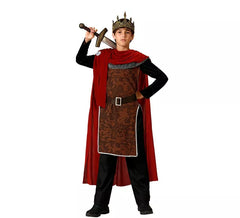 Disfraz de Rey Medieval rojo para niño