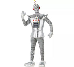 Disfraz de Robot Antiguo plateado para hombre