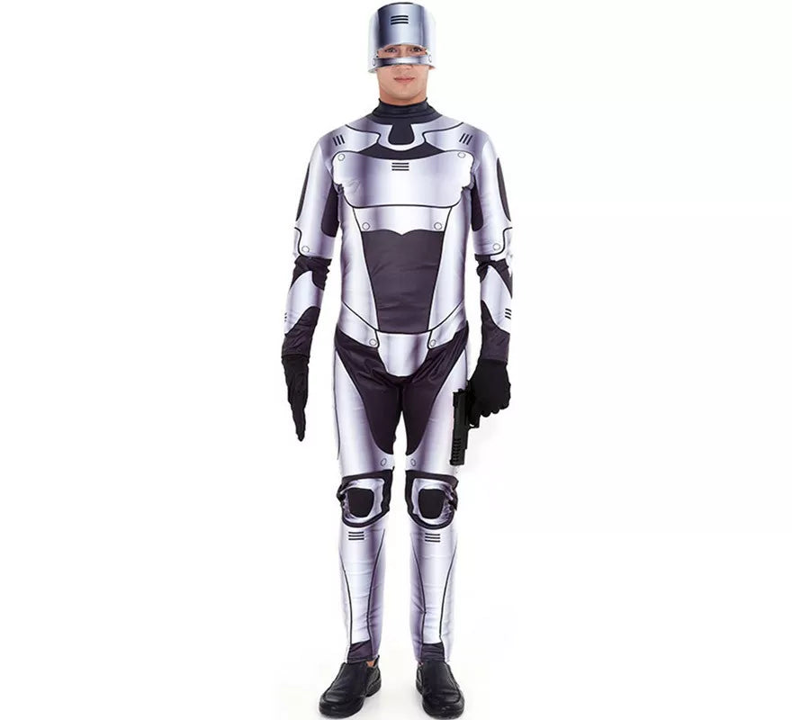 Translation missing: es.Disfraz de Robot Killer Plateado para hombre