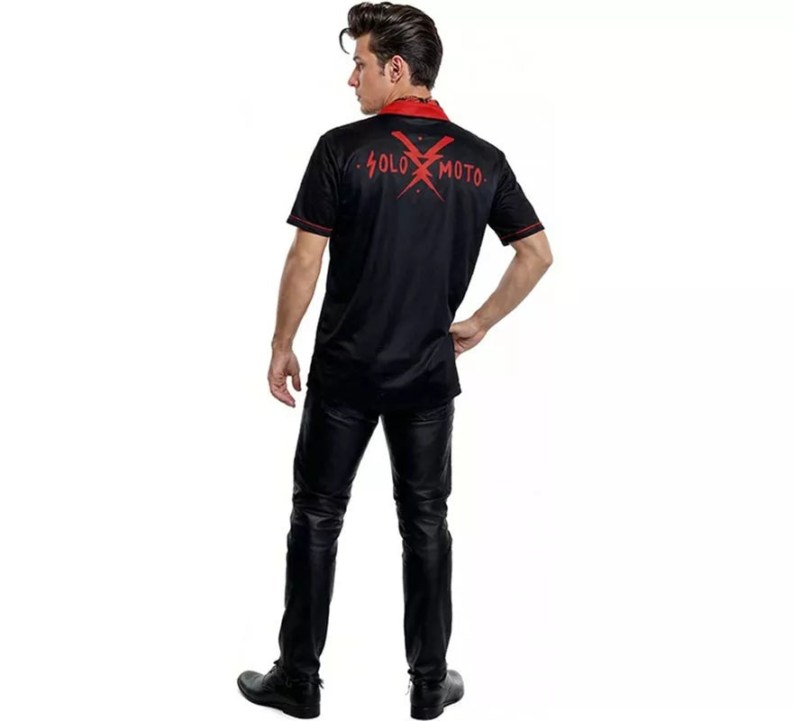 Translation missing: es.Disfraz de Rockabilly Negro Años 50 para hombre