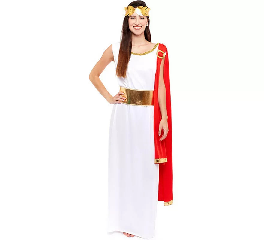 Translation missing: es.Disfraz de Romana Blanca Elegante para mujer