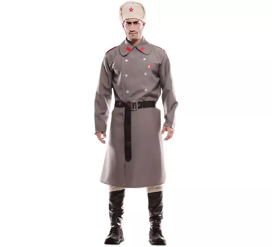 Translation missing: es.Disfraz de Ruso Gris para hombre