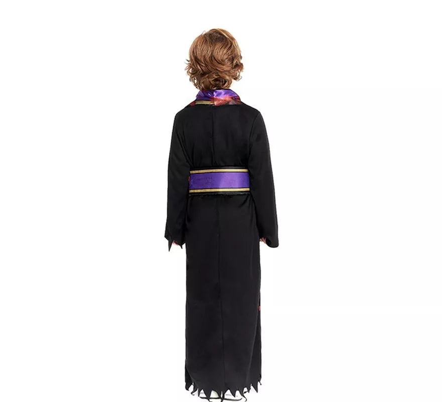 Translation missing: es.Disfraz de Sacerdote Sangriento negro con estola para niño